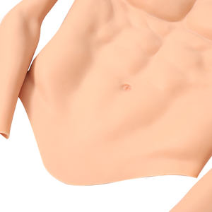 Costume musculaire en silicone pour cosplay, faux torse, faux ventre, muscle, demi-corps, avec bras musclés, vêtements de compression - Product Image 6