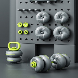 Multi-functional Adjustable Soft Dumbbell for Women's Fitness Home Equipment for Men's <b>Strength</b> <b>Training</b> Barbell Dumbbell Set - Product Image 1