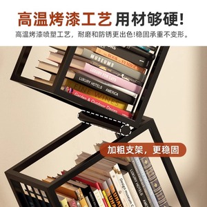Creative Corner Bookshelf Floor Standing Multi Layer Display Shelf Space Saving Bookcase - Product Image 3