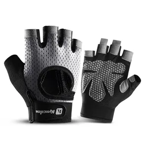 Guantes de entrenamiento transpirables para mujeres y hombres, excelente agarre, guantes de Fitness para levantamiento de pesas a prueba de golpes para gimnasio, ciclismo, ejercicio