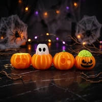 Porte-clés lumineux d'Halloween, jouet anti-stress citrouille lumineuse, porte-clés pop-up, cadeau promotionnel fantaisie