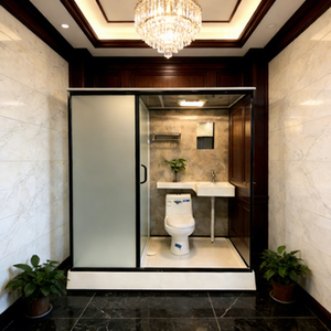Baño Moderno Prefabricado, Cuarto <span class=keywords><strong>de</strong></span> Baño Portátil, Habitación Modular, Cabina Integrada, Baños Completos - Product Image 1