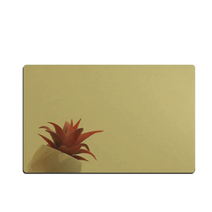 Lámina <span class=keywords><strong>de</strong></span> <span class=keywords><strong>Acero</strong></span> <span class=keywords><strong>Inoxidable</strong></span>, Precio <span class=keywords><strong>de</strong></span> Fabricante, Placa Espejo PVD Dorada Pulida 8k para Instalaciones Artísticas, Base <span class=keywords><strong>de</strong></span> Esculturas y Uso en Exhibiciones - Product Image 3