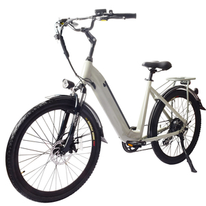 Vélo hybride urbain pour femme, modèle Step-Through, avec batterie au lithium, cadre en aluminium, moteur brushless 36V250W, Doplin Manufac - Product Image 4