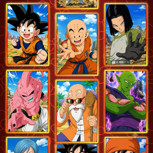 Anime Dragon Ball - Impression couleur encadrée sur papier - Boîte mystère - Figurine Son Goku - Affiche de collection - Jeu de table - Vente en gros - Product Image 6