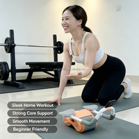 Rueda de Ejercicio Abdominal con Rebote Automático para Entrenamiento en Casa, para Hombres y Mujeres Adultos