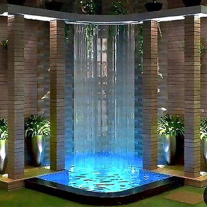 Thiết kế độc đáo Rèm nước tường trang trí vườn mưa Rèm đài phun nước và thác nước - Product Image 3