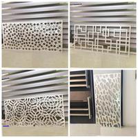 Panneau de clôture extérieur en aluminium moderne de luxe, personnalisable, en métal découpé au laser, nouveau design, pour l'intimité