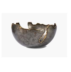 Bol arabe en métal de conception moderne fait à la main pour le service des dattes avec un matériau de haute qualité de style golfe au design classique en métal - Product Image 4