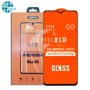 HOT selling 21D tempered glass film full glue full cover for Infinix Hot 9 Play Infinix Note 7 Lite screen protector