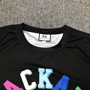 Sublimación personalizada camiseta al por mayor poliéster impresión en blanco diseño letras camisa - Product Image 3