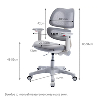Chaise d'étude ergonomique intelligente pour enfants, réglable en hauteur, en plastique, moderne, idéale pour hôtel, chambre et salon – Vente chaude