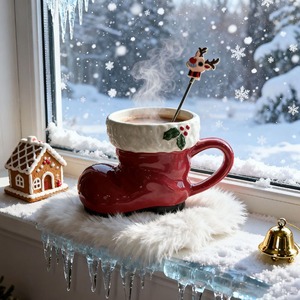 Mug en céramique en forme de botte de Noël, style vintage, mignon, idéal pour les fêtes, cadeau créatif pour Halloween, Noël, Pâques, pour usage en <span class=keywords><strong>café</strong></span> - Product Image 1
