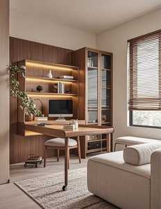 Bibliothèque Moderne de Style Chinois Personnalisée pour Appartement, Meuble de Rangement Gain de Place en Bois Durable pour Bureau/Chambre - Product Image 6