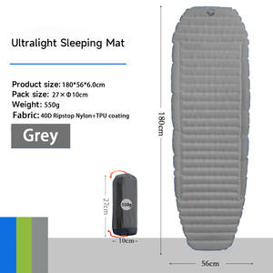 Almohadilla de dormir de TPU con forma de momia de nailon 40D para colchoneta de Camping, colchón de aire ultraligero, colchoneta inflable impermeable para dormir - Product Image 3