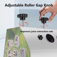 Commerciële draagbare handmatige roestvrijstalen mini-suikerrietpers met een capaciteit van 500-1000 ml en een opbrengst van 40-60 kg/uur