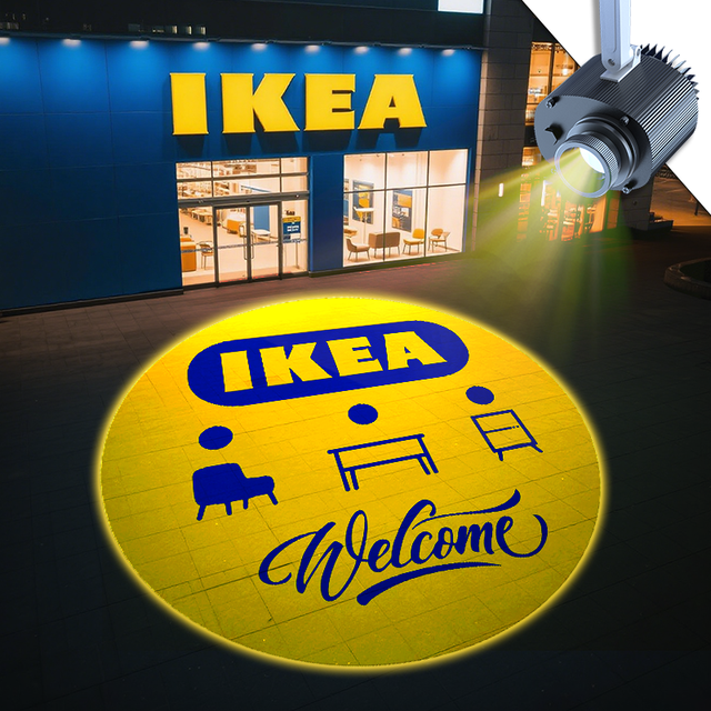 GD 150w Outdoor Waterproof Rotary Image Gobo Projector Customized Hd Advertising Led Logo Projection Lamp