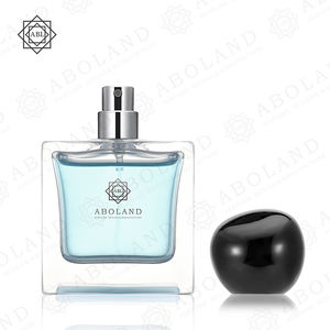 Wholesale <b>Perfume</b> <b>Bottle</b> Best Quality 50ml Simple Style <b>with</b> Black Plastic Lid - Product Image 3
