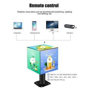 4 Sided 5 Sided Smart Control Outdoor Indoor P2.5 Cubic Led Display Commercial Advertising Magic Box Cube LED Screen