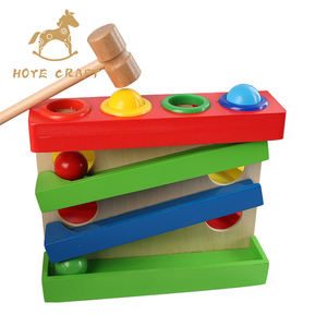 HOYE CRAFT – <span class=keywords><strong>jeu</strong></span> de balle à frapper <span class=keywords><strong>Montessori</strong></span>, <span class=keywords><strong>jeu</strong></span> de balle à marteler en bois, jouets d'enseignement pour enfants - Product Image 1