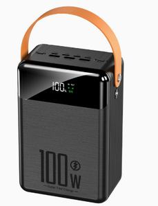 100000mAh Power Bank with Camping Light 22.5W PD Fast <b>Charging</b> Built-in Cables Outdoor Portable Charger for Travel - Product Image 2