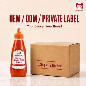 Salsa Coreana Yangnyeom Glaze para <span class=keywords><strong>Pollo</strong></span> <span class=keywords><strong>Frito</strong></span> Picante, Adobo BBQ, 0.5kg a Granel, Botella Mayorista Ácida y Picante - Product Image 6