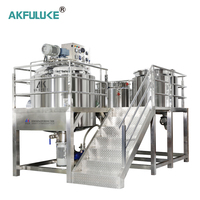 Mezclador Emulsionante al Vacío con Control PLC a Precio de Fábrica para la Fabricación de Cremas Cosméticas