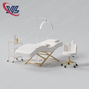 Lit de soin moderne pour salon, canapé de beauté rembourré, lit de massage spa, lit de beauté pour extensions de cils - Product Image 4