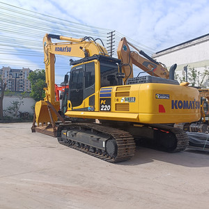 เครื่องยนต์รถขุดไฮดรอลิกแบบตีนตะขาบ Komatsu PC220-8 pc300 pc200 pc400 มือสอง น้ำหนักใช้งาน 22000 กก. พร้อมเกียร์และปั๊ม มีสินค้าในสต็อก - Product Image 6