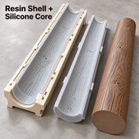 Moule de colonne décorative en bois Tietuo en résine et silicone PU C295-G3, épaisseur de paroi uniforme, par l'équipe de conception interne