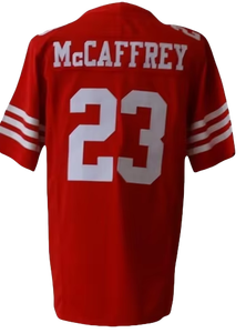 Nuove Maglie da Football Americano 2025: 23 Christian McCaffrey, 13 Brock Purdy, 97 Nick Bosa, 85 George Kittle, 1 <span class=keywords><strong>Ricky</strong></span> Pearsall, Cucite - Product Image 4