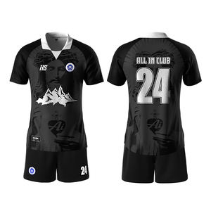 Custom Street <b>Retro</b> <b>Football</b> Jersey Sublimation Design Breathable Youth Sports Soccer Team Wear Shirt - Product Image 5