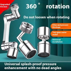 Thiết kế hiện đại Splash-proof Nhà bếp Vòi Extender phổ tạo tác nối micro-nano bong bóng lọc tay áo vòi phun phòng tắm - Product Image 5