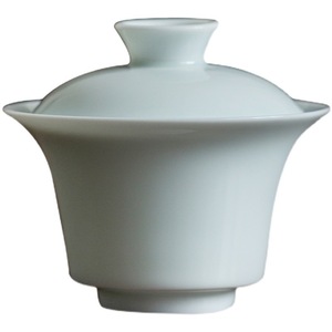 Tazón de Té Kung Fu de Porcelana Yingqing Gaiwan, Color Azul Sombra, Forma de Herradura, con Tapa, Resistente al Calor, Marca Hutian Kiln - Product Image 5