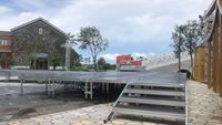 Escenario Portátil para Eventos Móviles y Conciertos, Plataforma Plegable de Aleación de Aluminio