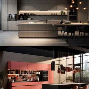 Petit meuble design automatique Armoire moderne haute brillance Cocinas Modulares Armoire de cuisine équipée Ensemble complet - Product Image 5