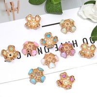 Perles entretoises en alliage en forme de cœur rétro, creuses et luxueuses, pour stylos perlés, fabrication de bijoux et accessoires de bricolage - Vente en gros