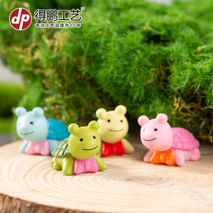 ตุ๊กตาเต่าน้อย Dp Craft ของตกแต่งรูปสัตว์พลาสติกการ์ตูน สำหรับตกแต่งห้องเด็ก - Product Image 3