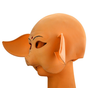 หน้ากากซุนหงอคง ลาเท็กซ์ ลายเสือตะวันตก ปีศาจกระทิง หมูบาจิ  ทำมือ 100% สำหรับการแสดง - Product Image 5