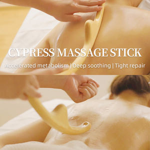 ชุดแท่งนวดแกะสลักร่างกายทำจากไม้ธรรมชาติ3ชิ้นสำหรับกำจัดเซลลูไลท์บนใบหน้า - Product Image 2