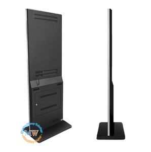 Tùy chỉnh màu Trắng đa phương tiện 55 inch 4K màn hình cảm ứng floorstand <span class=keywords><strong>kiosk</strong></span> với LED chiếu sáng và máy ảnh - Product Image 2