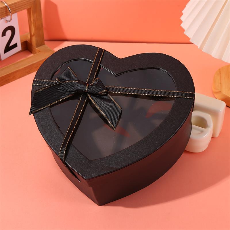 Coffee color gift box  29.5x26.5x13.3cm+raffia