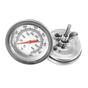 50~550 degrees Cel Stainless Steel Barbecue BBQ Smoker Grill Thermometer Temperature Gauge Celsius Household Oven Thermometers