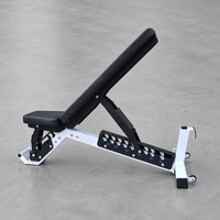 Banc de musculation réglable robuste avec roues de transport, banc d'entraînement multi-angles pour la musculation