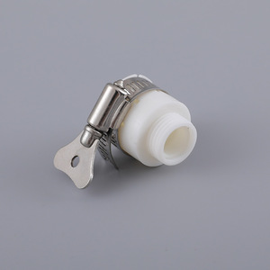 Connecteur de tuyau d'eau à connexion rapide Huabangshi en plastique, fileté 20 mm, pour robinet et tuyau d'arrosage, installation facile - Product Image 1