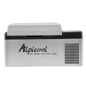 AlpicoolC20卸売ポータブル冷蔵庫冷凍庫DC12v 24V AC100-240V車とキャンプ用ミニモバイル冷蔵庫