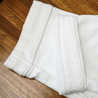 Peignoir en tissu gaufré personnalisé avec logo, noir, unisexe, taille unique, pour hôtel, spa, sauna, doux, confortable, absorbant, séchage rapide, lavable en machine