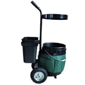 Rollende Tuinkar Buiten Tuinkruk Caddy Plastic Emmer Afval Pe Tas Platform Hand Camping <span class=keywords><strong>Trolley</strong></span> - Product Image 5