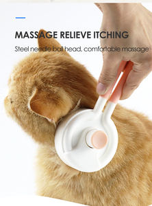 Productos de aseo para mascotas Cepillo de un botón para eliminar el vello Peine de autolimpieza Peine de aseo para perros - Product Image 2