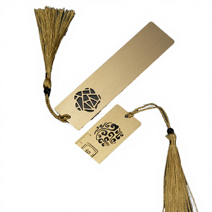 ที่คั่นหนังสือโลโก้แบบกำหนดเอง ทองแดงเปล่าเคลือบทอง ปรับแต่งได้ โลหะทองเหลือง สลักเลเซอร์อเนกประสงค์ สำหรับหนังสือจำนวนมาก - Product Image 3